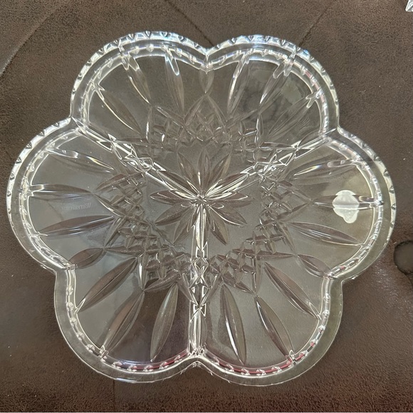 Waterford Lismore 3 Part Serving Dish; 9 1/4 in; Discontinued Piece - Picture 2 of 5